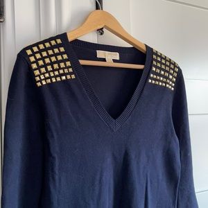 Michael Kors Navy studded sweater dress
